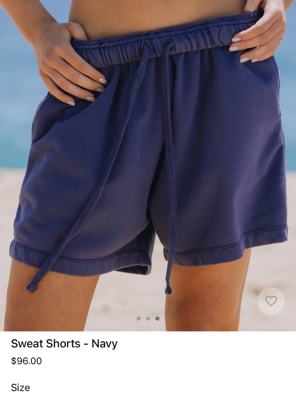 Daily Drills Navy Drawstring Athletic Shorts - Picture 3 of 5